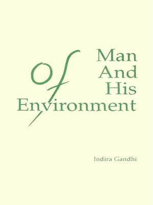 cover image of Of Man & His Environment